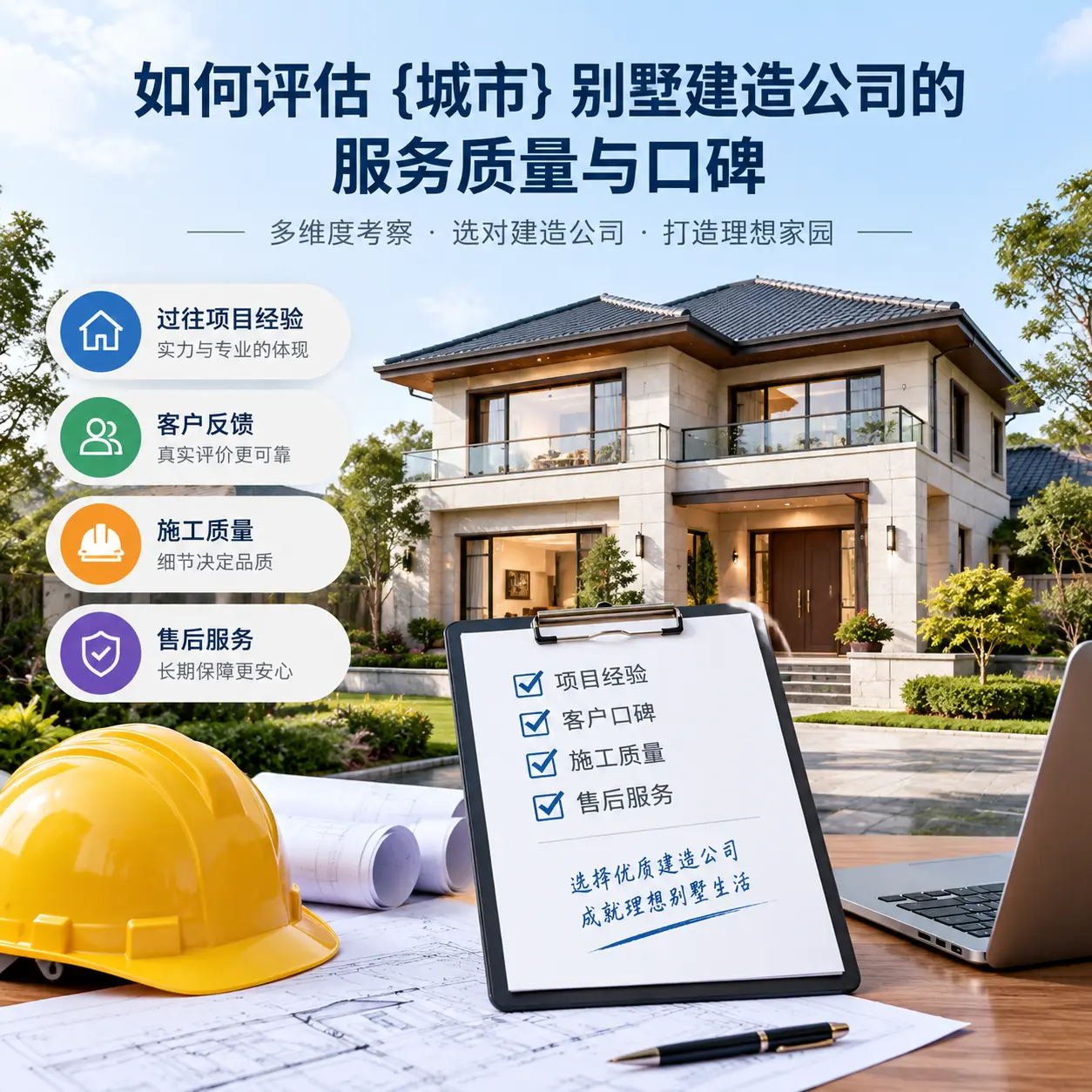 如何评估 赫章 别墅建造公司的服务质量与口碑