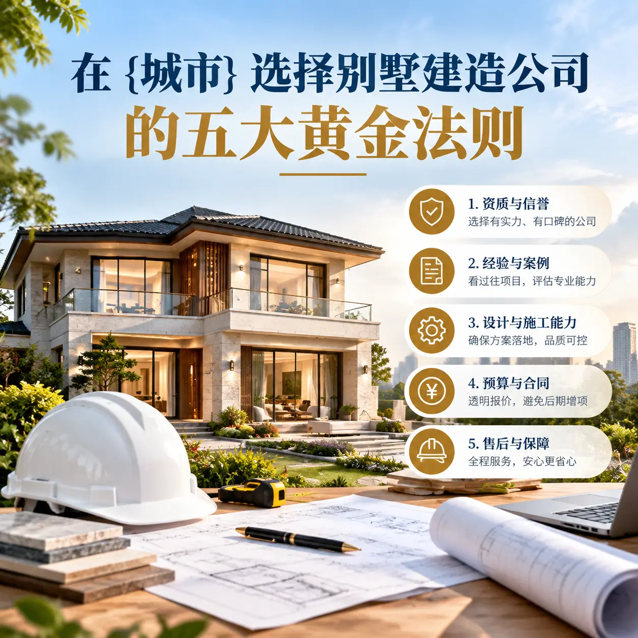 在 赫章 选择别墅建造公司的五大黄金法则