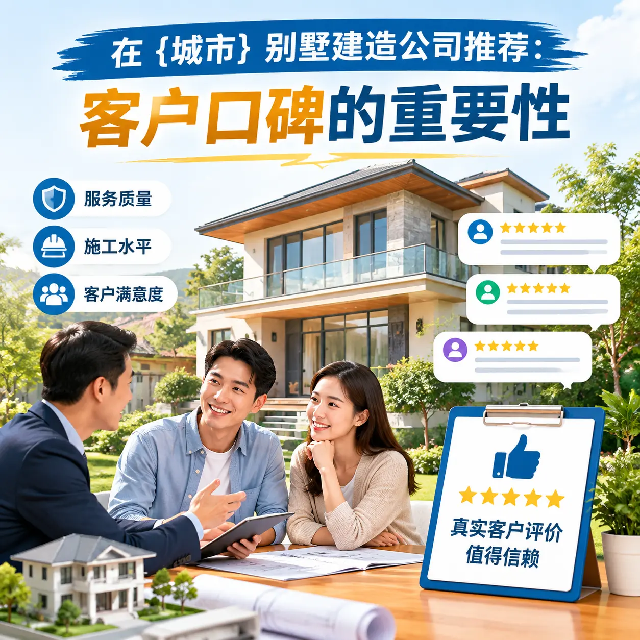 在 赫章 别墅建造公司推荐：客户口碑的重要性