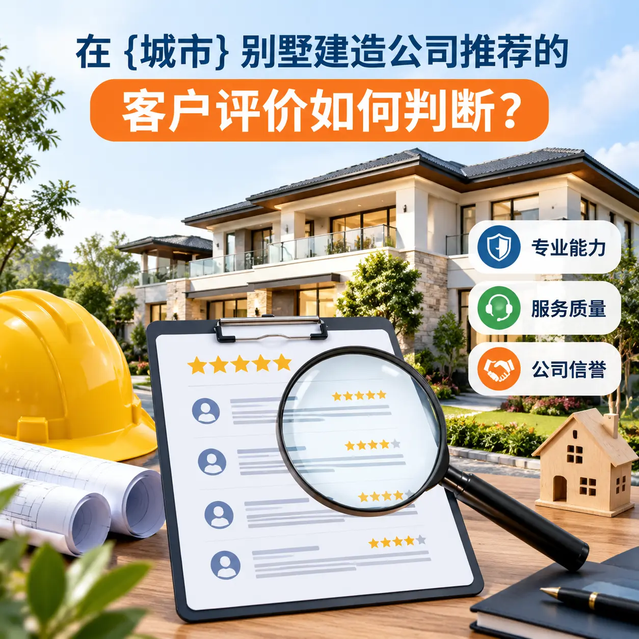 在 赫章 别墅建造公司推荐的客户评价如何判断？