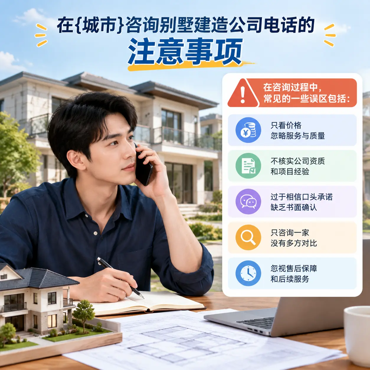 在赫章咨询别墅建造公司电话的注意事项