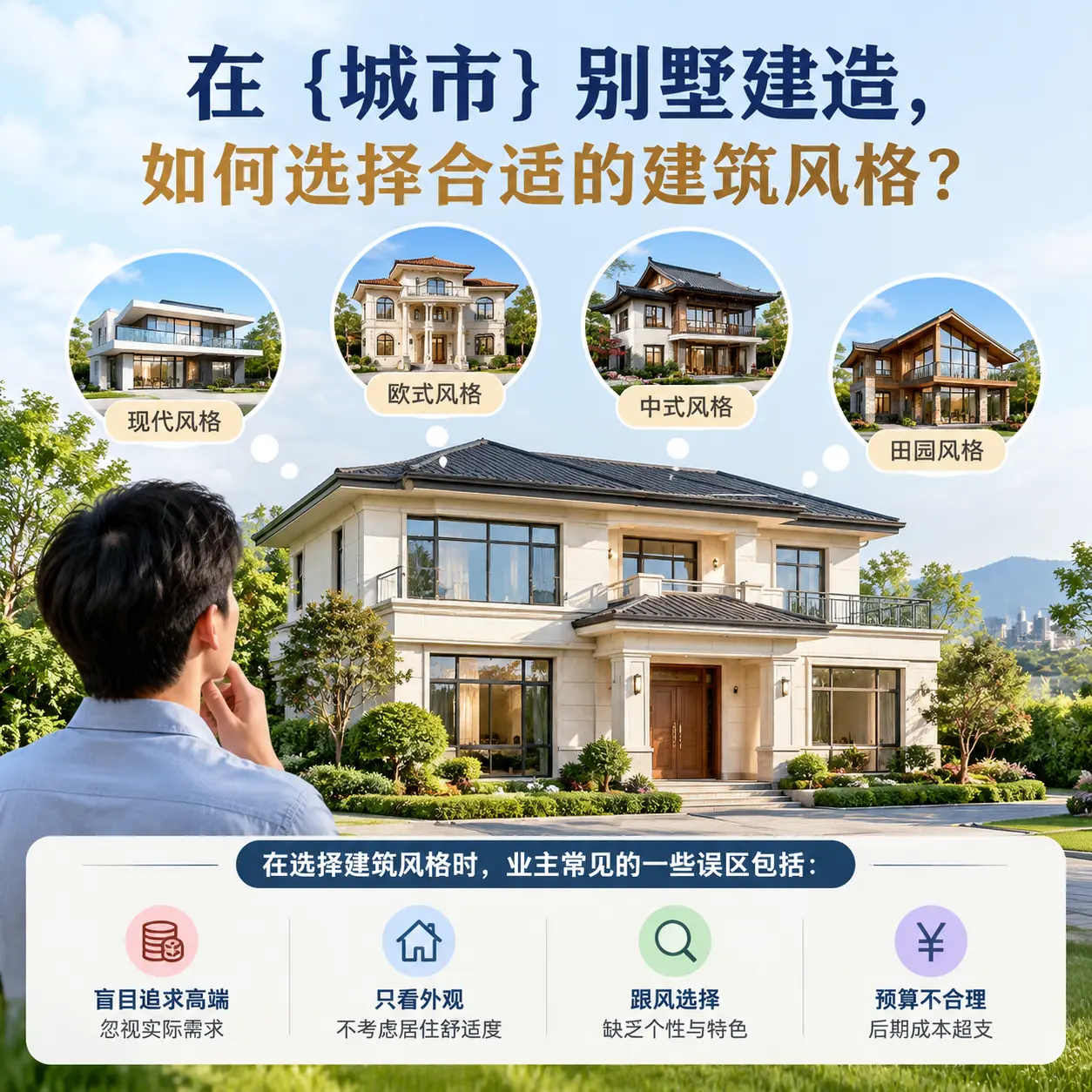 在 赫章 别墅建造,如何选择合适的建筑风格?